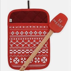“Be Merry” Ellen Degeneres Pot Holder & Spatula Set